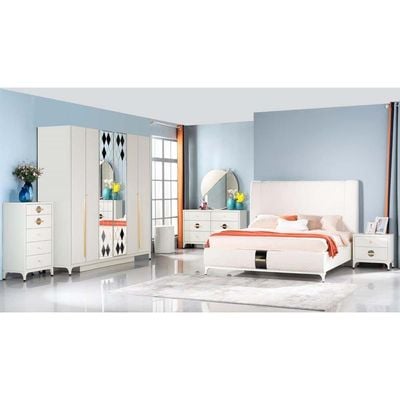 Aloha 180X200 King Bed- White