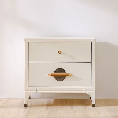 Aloha Night Stand - White / Golden