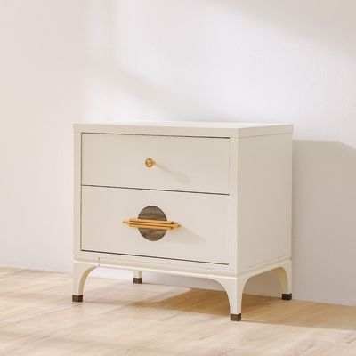 Aloha Night Stand - White / Golden