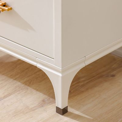 Aloha Night Stand - White / Golden