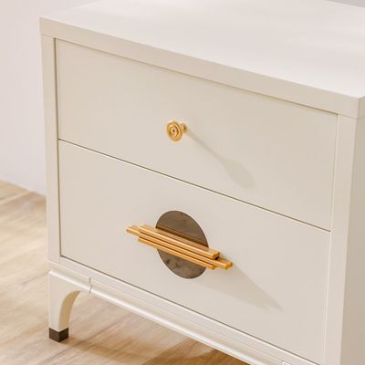 Aloha Night Stand - White / Golden