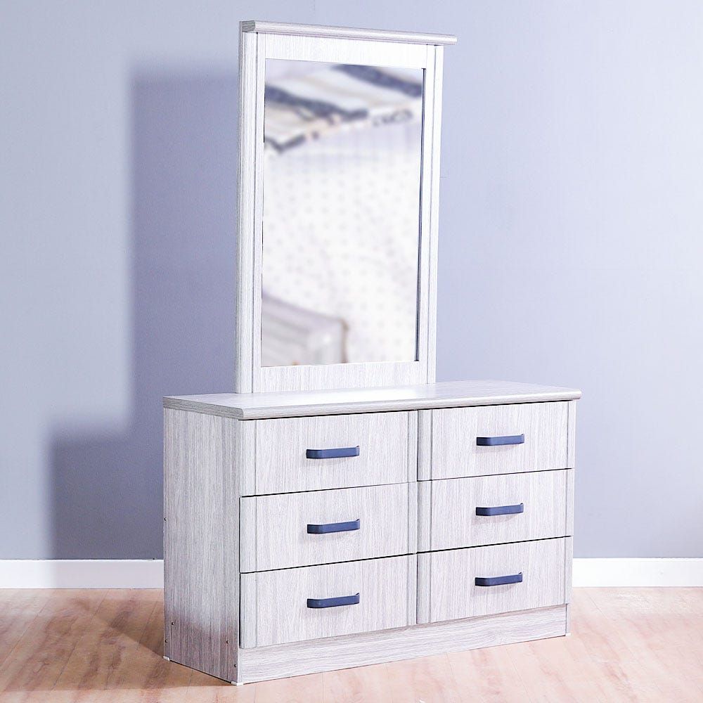 Silver deals grey dresser