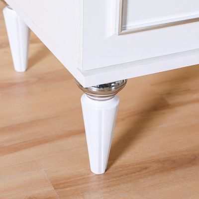 Merit Night Stand Set of 2-White / Silver