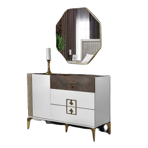 Intra Dresser with Mirror -Cream / Golden