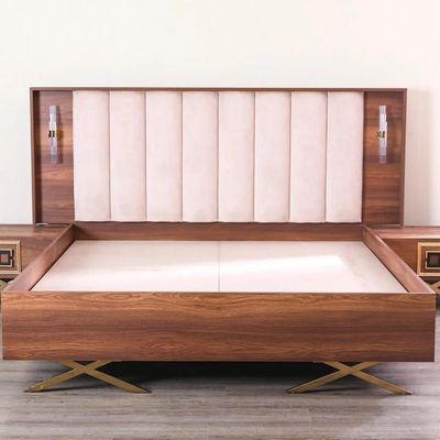 Dolores Bed-Room Set-Walnut / Beige