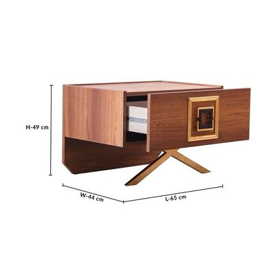 Dolores Night Stand Set of 2 -Walnut