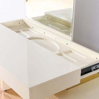 Bergamo Dresser with Mirror -Milky White / Golden