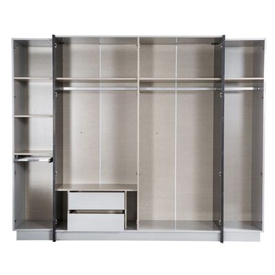 Form 6 door Wardrobe - Black / Grey