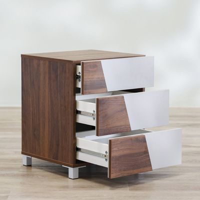  Paxton Night Stand - Walnut/Grey