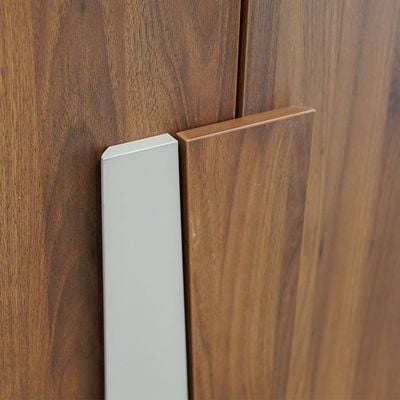 Paxton 2-Door Wardrobe - Walnut/Grey