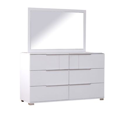 Brooklyn Dresser With Mirror - White