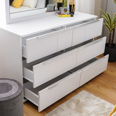 Brooklyn Dresser With Mirror - White