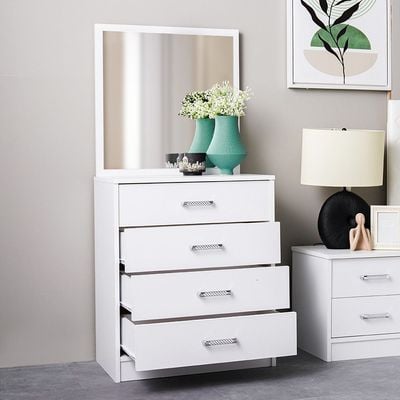 Astoria Dresser With Mirror - White