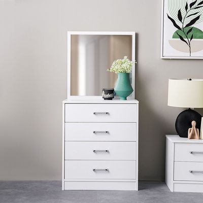 Astoria Dresser With Mirror - White