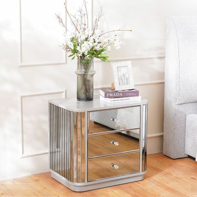 Danaya Night Stand -Champagne / Grey