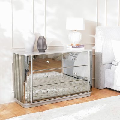 Danaya Dressing Cabinet - Champagne / Grey