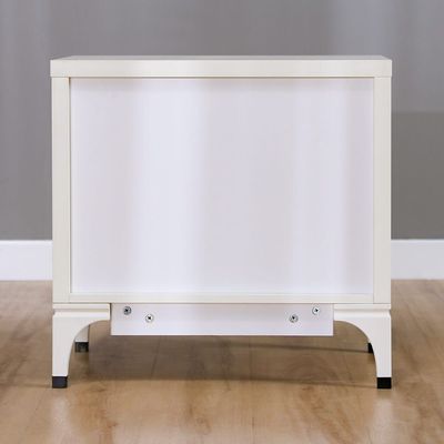 New Aloha Nightstand - White/Golden - With 2-Year Warranty