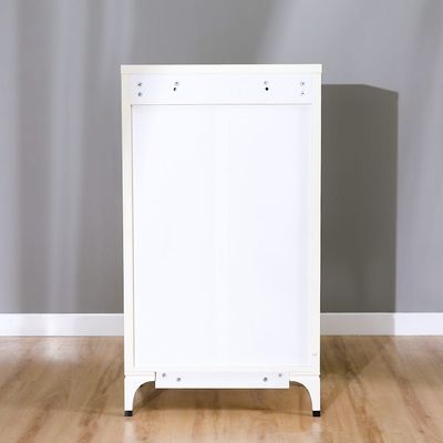 New Aloha Chest of 5 Drawers - White/Golden - With 2-Year Warranty