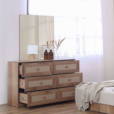 Bohem Dresser with Mirror - Dark oak