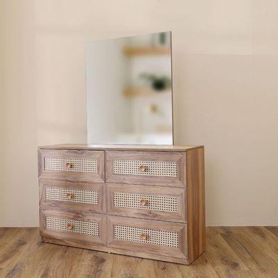 Bohem Dresser with Mirror - Dark oak