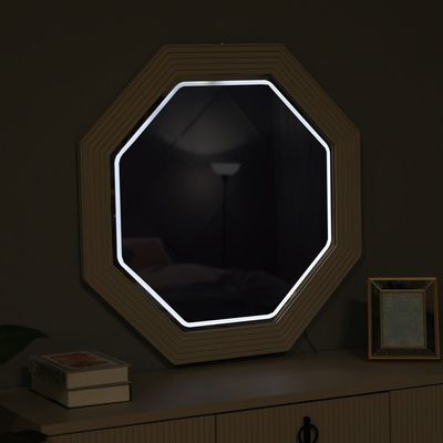 Defne Dresser with Mirror and Stool - Cream/Black