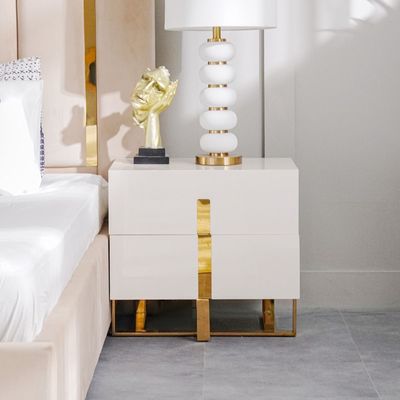 New Poliana Nightstand - Beige - With 2-Year Warranty