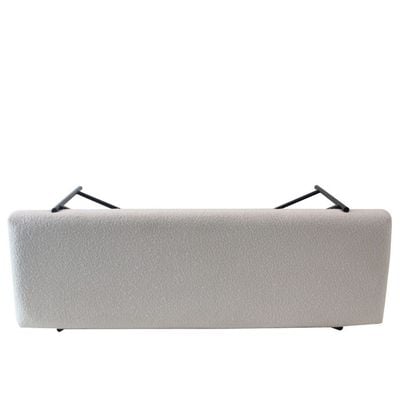 Arm Bed Bench - White/Black - 122x42x45 cm - With 2-Year Warranty