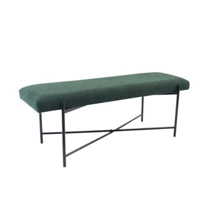 Arm 122X42X45 Bed Bench - Green