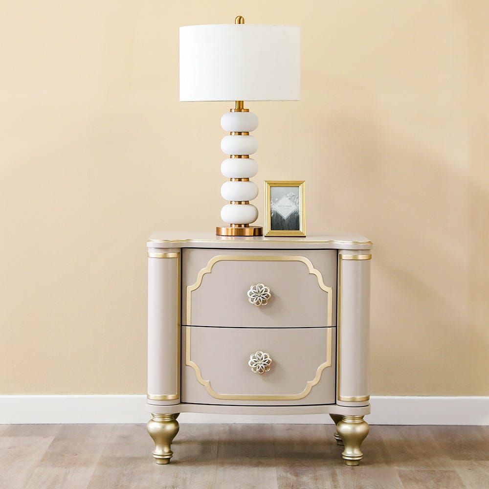 Gold nightstand deals set of 2