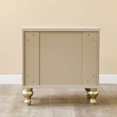 V2 Zelda Night Stand Set of 2 - Lt. Grey / Golden