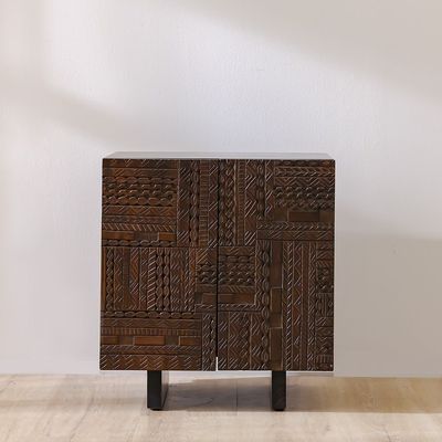 Amber Solidwood Night Stand - Dark Walnut