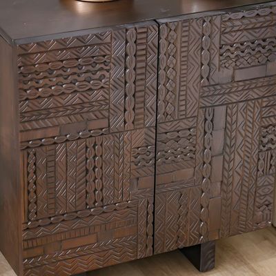 Amber Solidwood Night Stand - Dark Walnut
