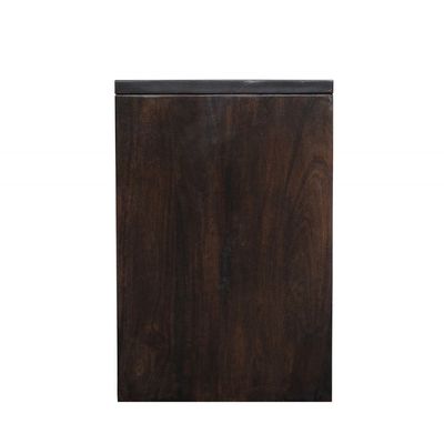 Ingram 2-Door Solid Wood Nightstand - Dark Walnut - With 2-Year Warranty