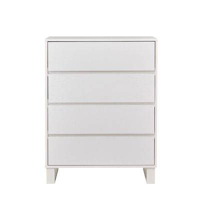 Kensley Chest of 4 Drawers - White - With 2-Year Warranty