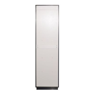 Zian Standing Mirror with Storage - Beige/Black - With 2-Year Warranty