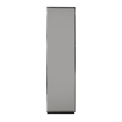 Zian Standing Mirror with Storage - Beige/Black - With 2-Year Warranty