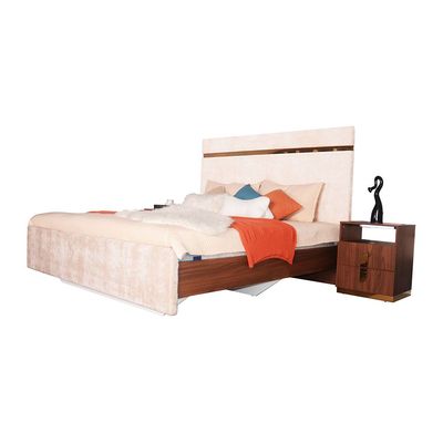 Ronin Bedroom Set - Beige/Golden - With 2-Year Warranty