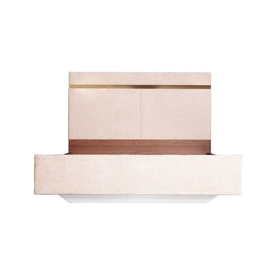 Ronin 180x200 King Bed - Beige/Golden - With 2-Year Warranty