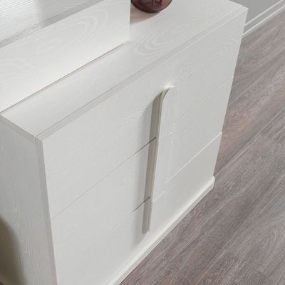 Erza Dresser with Mirror and Stool - White - With 2-Year Warranty