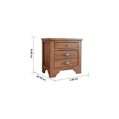 Pedro Night Stand - Rustique Walnut