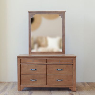 Pedro Dresser with Mirror - Rustique Walnut
