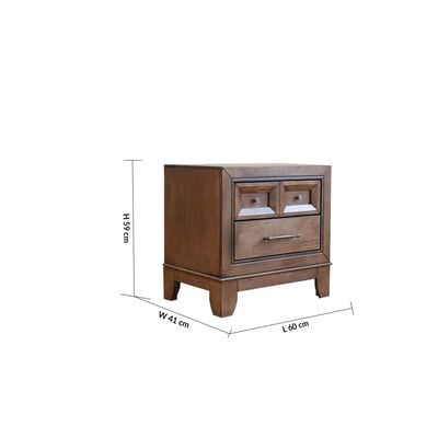 Oliva Night Stand - Walnut