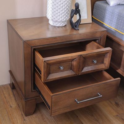 Oliva Night Stand - Walnut