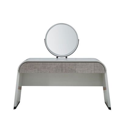 Halberg Dresser with Mirror and Pouf -  Grey /  Light Grey