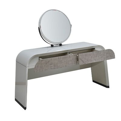 Halberg Dresser with Mirror and Pouf -  Grey /  Light Grey