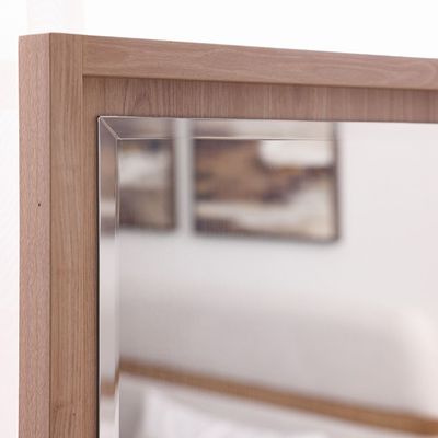 Frazer Dresser with Mirror - White/Natural oak