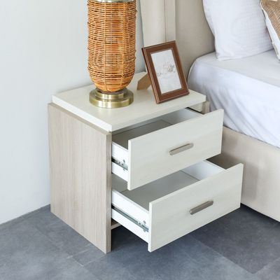 Barney Night Stand - Beige/Brown