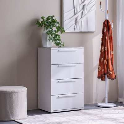  Serenity Chest of 4 Drawer - White