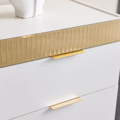 Hugo Chest of 5 Drawer - Beige / Golden