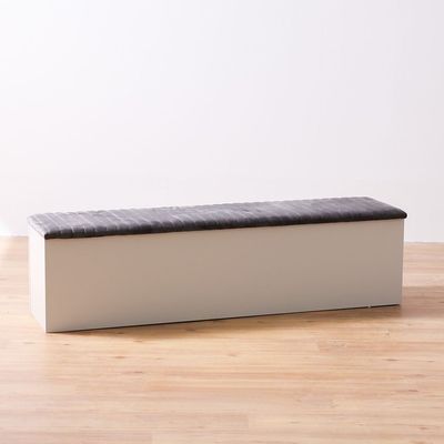 Hugo Bed Bench w/storage - White / Grey